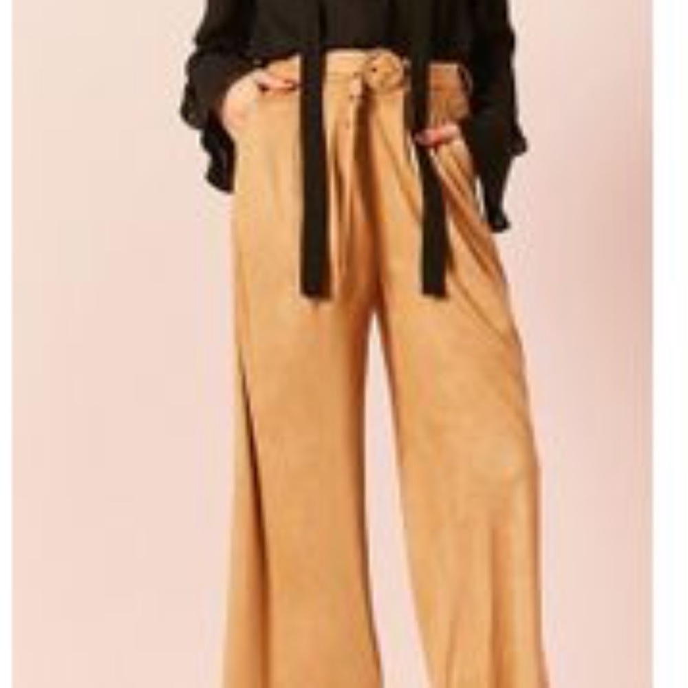 Suede pants